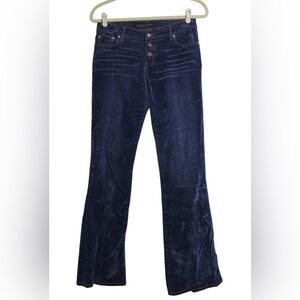 Y2K Era Bongo Let Me B. Flocked/Suede Blue Pants